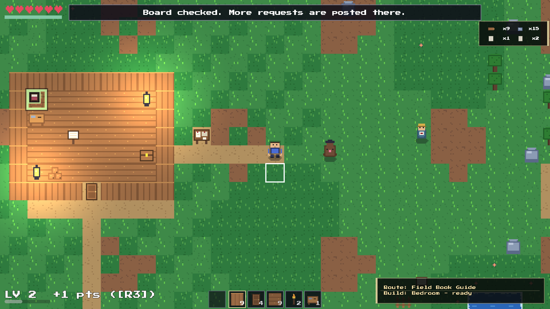 The first player-built room in ONE (1) WORLD.