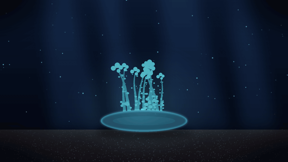 An upside-down jellyfish sitting on the sand at night, pulsing slow. No brain. Still asleep.